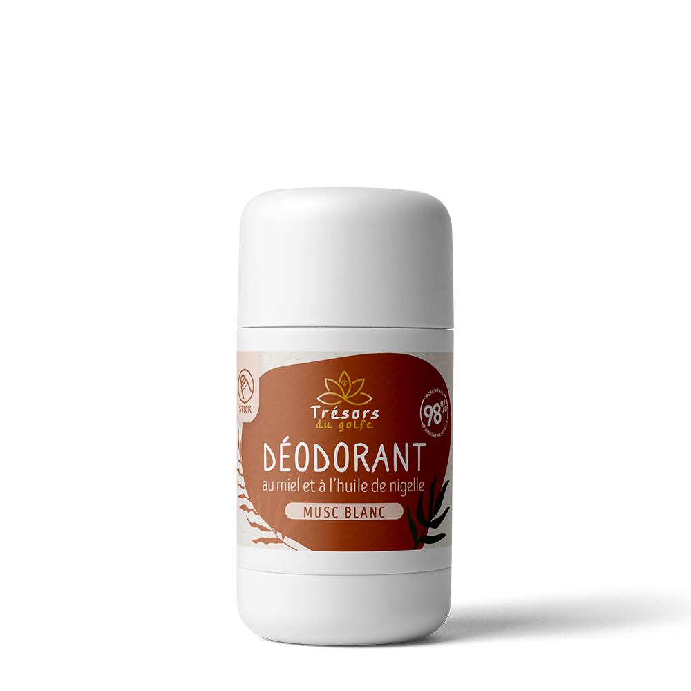 Déodorant naturel miel et nigelle.