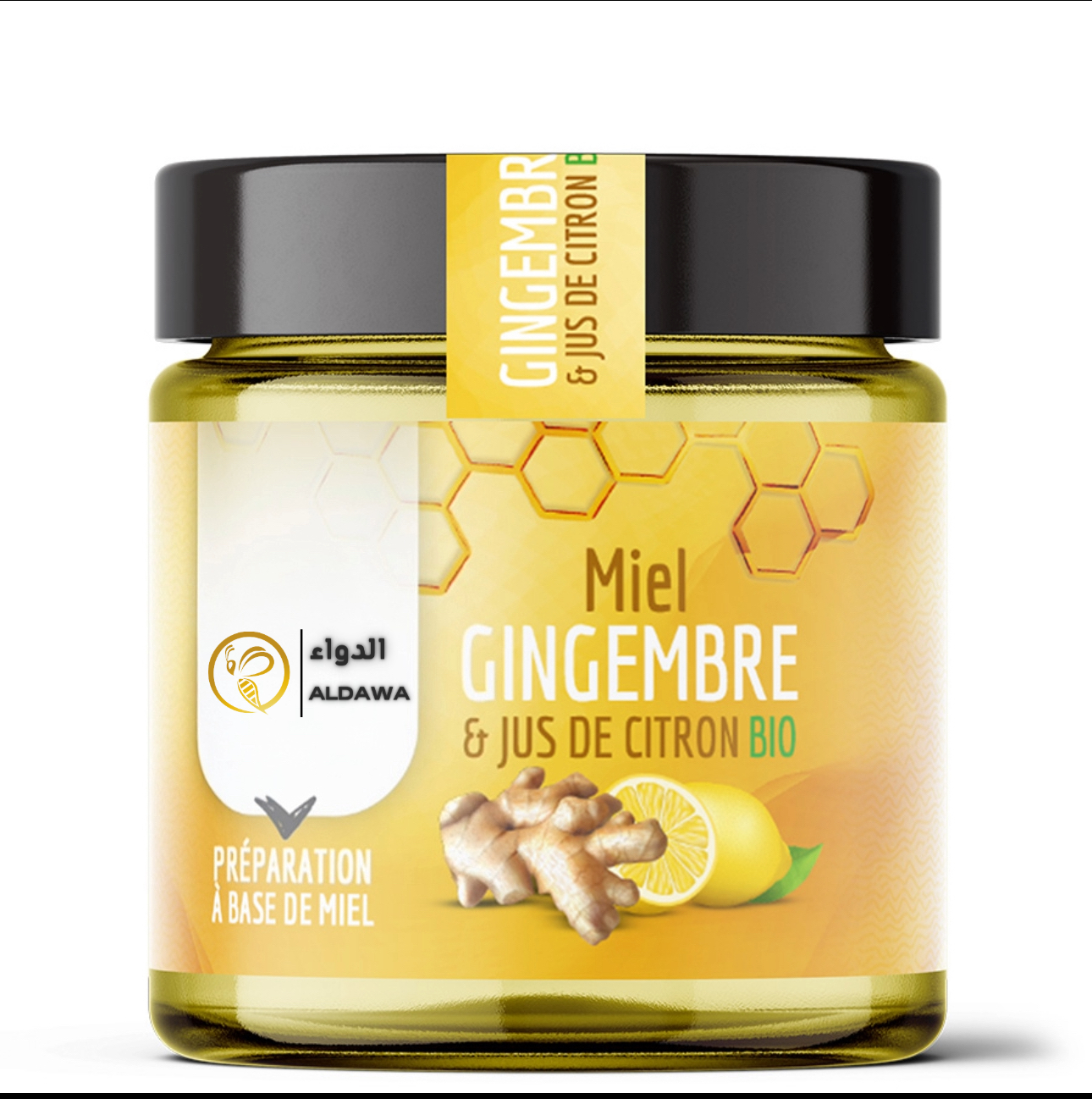 Miel gingembre citron bio